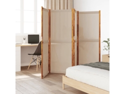 Biombo Divisor De 4 Paneles Gris Taupe 280x180 Cm