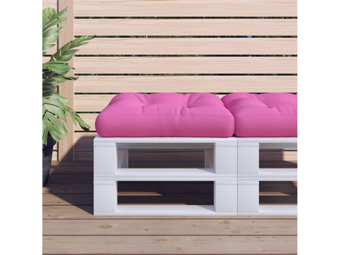 Cojín Para Palés Tela Oxford Rosa 58x58x10 Cm