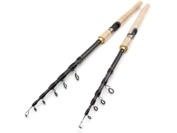 Caña De Spinning N° 24 M Caña De Pesca Telescópica Ultracorta De Carbono Con Mango De Corcho Portátil Ideal Para Viajes Y Pesca Con Señuelos
