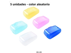 Estuche Portátil Para Cepillos De Dientes (5 Piezas Mixtas) Con Toallero Y Funda Para Cabezal De Cepillo.