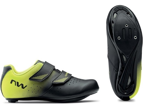 Zapatillas NORTHWAVE zapatilla junior road amarillo fluo Negro de (S)