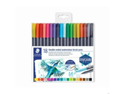 Lápiz de Color STAEDTLER Doble Punta (Conjunto 18 Unidades)
