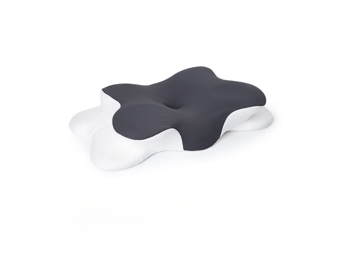 Almohada Cervical Ergonómica De Espuma Viscoelástica Transpirable Para Dormir (gris Oscuro) Cuich
