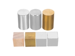 Kit De 7 Piezas De Cubos Y Cilindros Metálicos (aluminio, Cobre Y Hierro) Para Pruebas De Densidad.