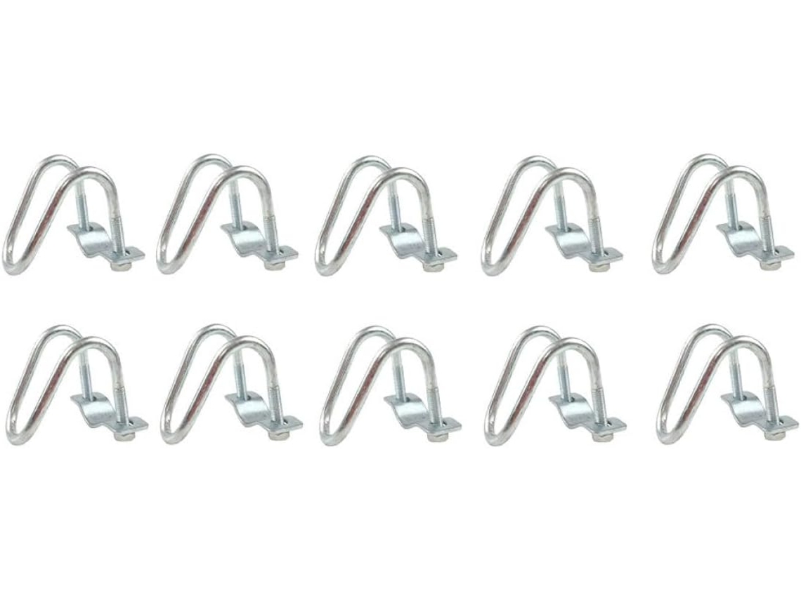 Clips En Galvanizados Healeved 10 Piezas Abrazadera Tuberías Diseño