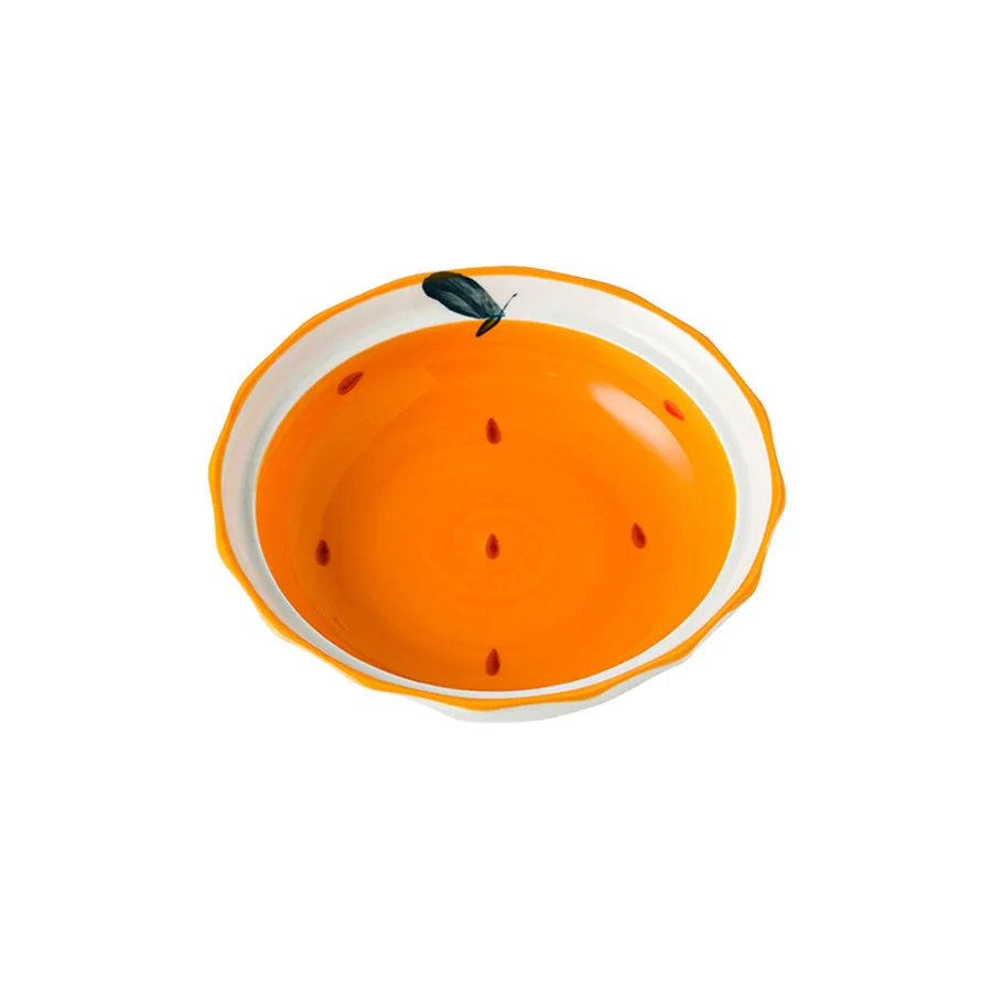 Comedero De Cerámica Para Gatos (naranja), 14 Cm (5,5 Pulgadas), Para Gatos Y Perros.