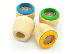 4 Unidades De Caleidoscopio Mágico Con Efecto Ojo De Abeja, Juguete De Madera Para Niños (color Aleatorio)