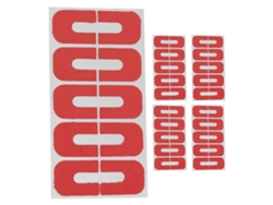 Pegatinas protectoras de esmalte de uñas rojas para facilitar su aplicación, 100 unidades, herramienta de manicura. Rosewell