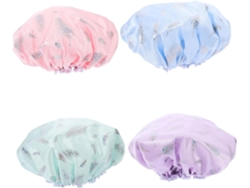Juego de 4 gorros de ducha reutilizables para mujer de Gokoco