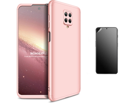 Kit Carcasa y Protector Xiaomi Redmi Note 9S Ultimatte Slim Armor 360º Rosa