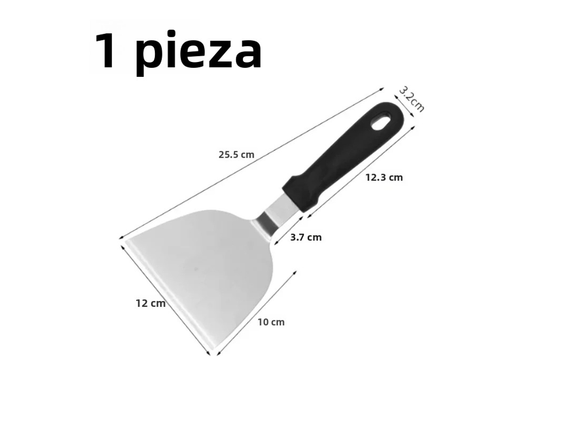 (artículo B, 1 Pieza) Parrilla Y Pala De Acero Inoxidable, Resistente Al Calor, Adecuada Para Hacer Hamburguesas Y Tortillas.