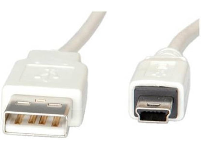 Cable USB NILOX USB A/Mini-USB B 1.8 m Macho/Macho Blanco