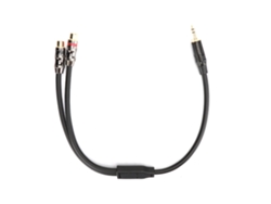 Cable de audio (conecta estéreo de 3,5 mm a 2 RCA hembra)