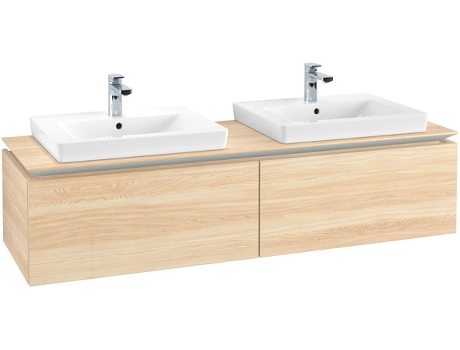 Mueble de tocador Villeroy &amp Boch Legato B676 1600x380x500mm 2 lavabos