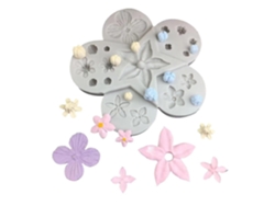 Moldes para Tartas, o Molde Flor de Melocotón, Pegamento, 2 Piezas Chaberlu