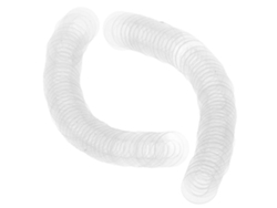 100 Arandelas Transparentes Pvc Tornillos M10 X 20 X 1 Mm,