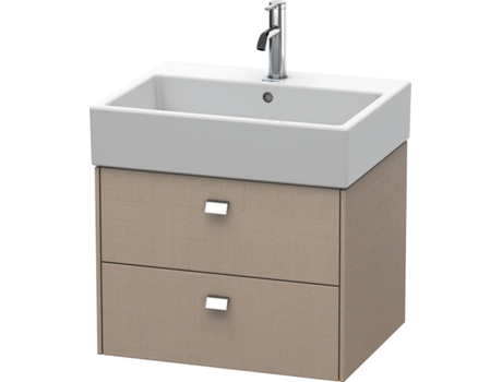 Mueble bajo encimera DURAVIT Brioso 58,4 x 45,9 cm 2 cajones con sifón y delantal para lavabo Vero Air 235060