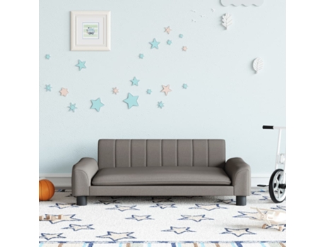 Sofá para niños de tela gris taupé 90x53x30 cm MAISON EXCLUSIVE