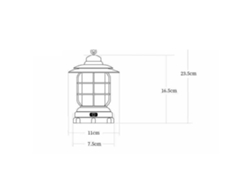 2026-linterna De Camping Led Colgante Luces De Jardín Exterior Regulable Impermeable Bronce Para Balcón Deco Luz Blanca