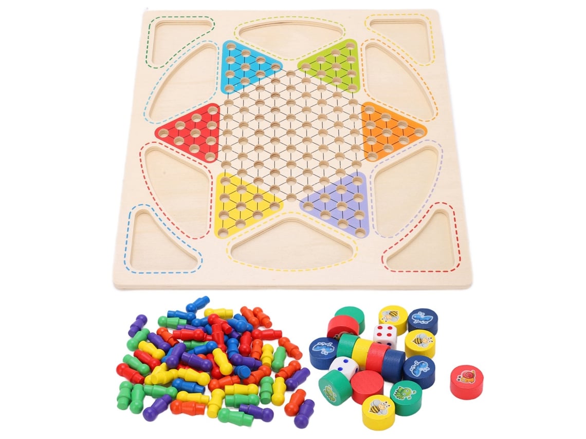 Juego De Mesa 2 En 1: Damas Y Ajedrez Volador, Juguete Educativo Para Niños, Ideal Para Campamentos Y Reuniones Familiares