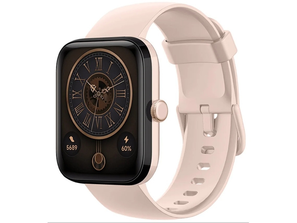 Reloj inteligente con GPS, llamadas Bluetooth, monitorización de salud, multideporte, carrera, voz, rosa, Yizhood