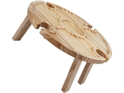 Mesa Plegable De Madera Stobaza Portátil Compacta Estable Ideal Para