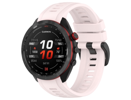 Correa de reloj inteligente para Garmin Approach S70 47 mm 22 mm Sport Silicona (Rosa)
