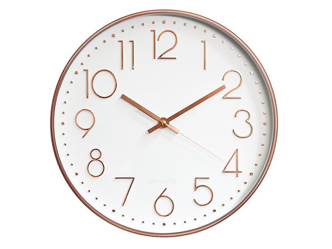 Reloj De Pared De Cuarzo Silencioso De Alta Calidad, Redondo, Estilo Fácil De Leer 1