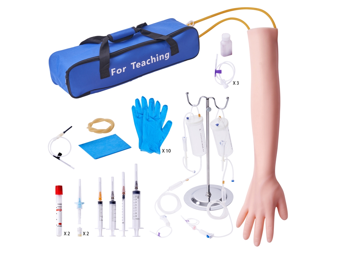 Kit De Práctica De Succebuy Iv, Brazo De Entrenamiento De Venopunción Y Flebotomía Para Estudiantes Y Enfermeras