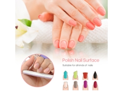 Kit Profesional De 15 Limas De Uñas Dúplex Con Grano 100/180 Y Bloque Pulidor De Esmeril Para Manicura Doméstica Y Profesional.