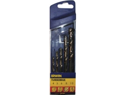 Juego de 15 Brocas para Metales TURBOMAX HSS IRWIN 1,5 mm a 10 mm