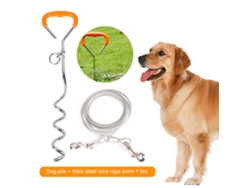 Soporte de sujeción para collar de perro para exteriores, jardín y camping.