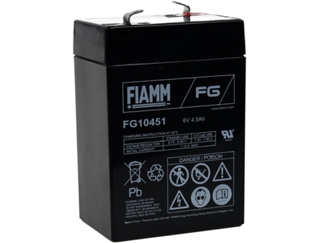 Batería FIAMM para Peg Perego Feber Injusa Smoby Diamec 6V 4 5Ah1