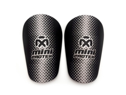 Espinilleras de fútbol mini deportivas para niños y adultos talla M 10x6 cm negro Oxum