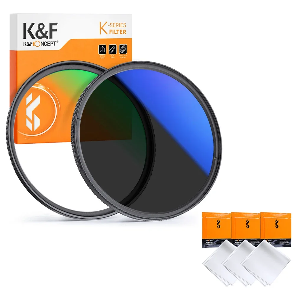 Kit de filtros McUV + CPL, 18 filtros multicapa, 82 mm, con 3 toallas de filtro