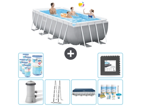 Piscina Tubular INTEX 26790GN-CB31 (8418 L - 200x122cm)