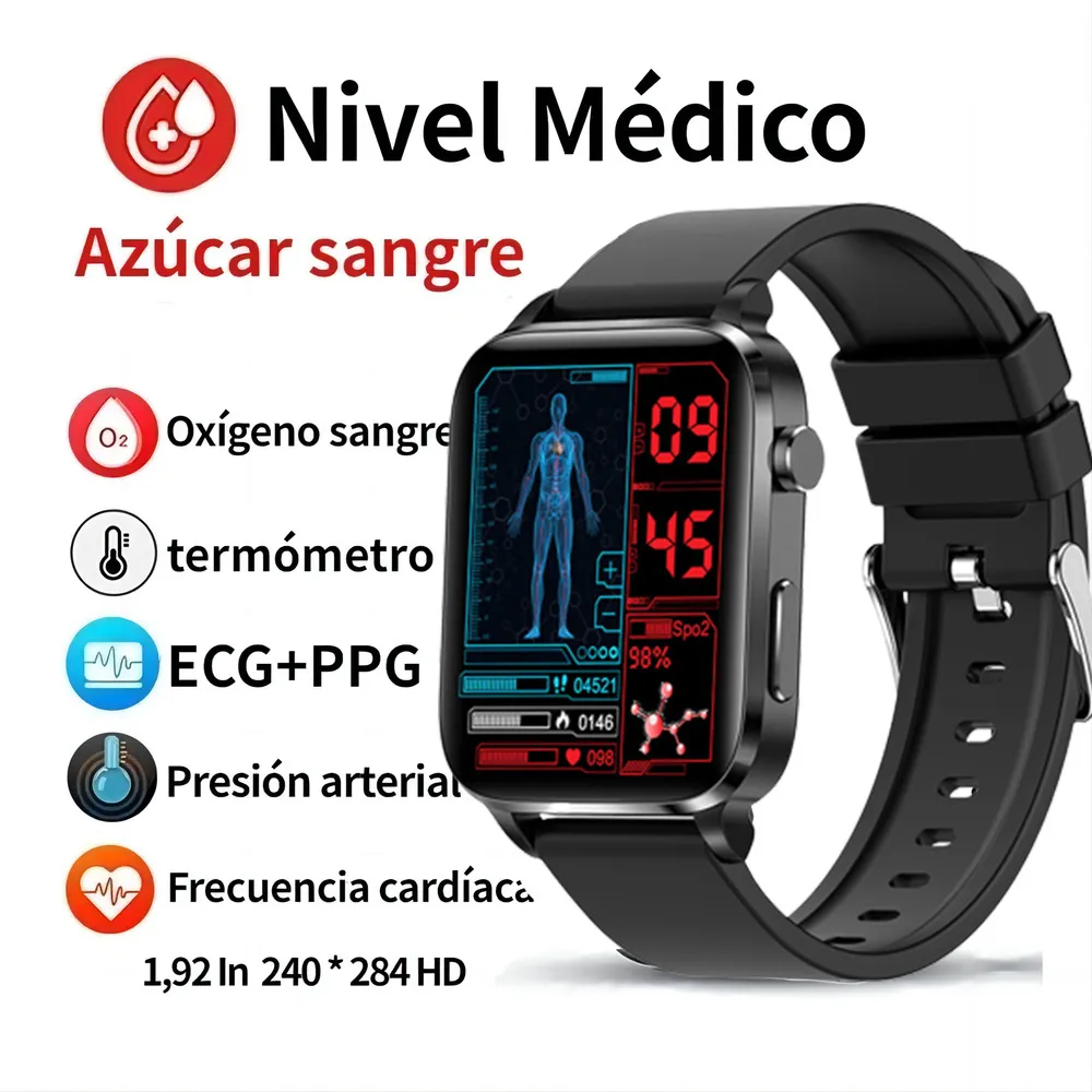 Reloj inteligente Xing con láser para medir la glucosa y la presión arterial
