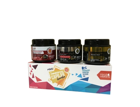 Kit Mini Programación Capilar Mini Bomba 600Ml REAL NATURA
