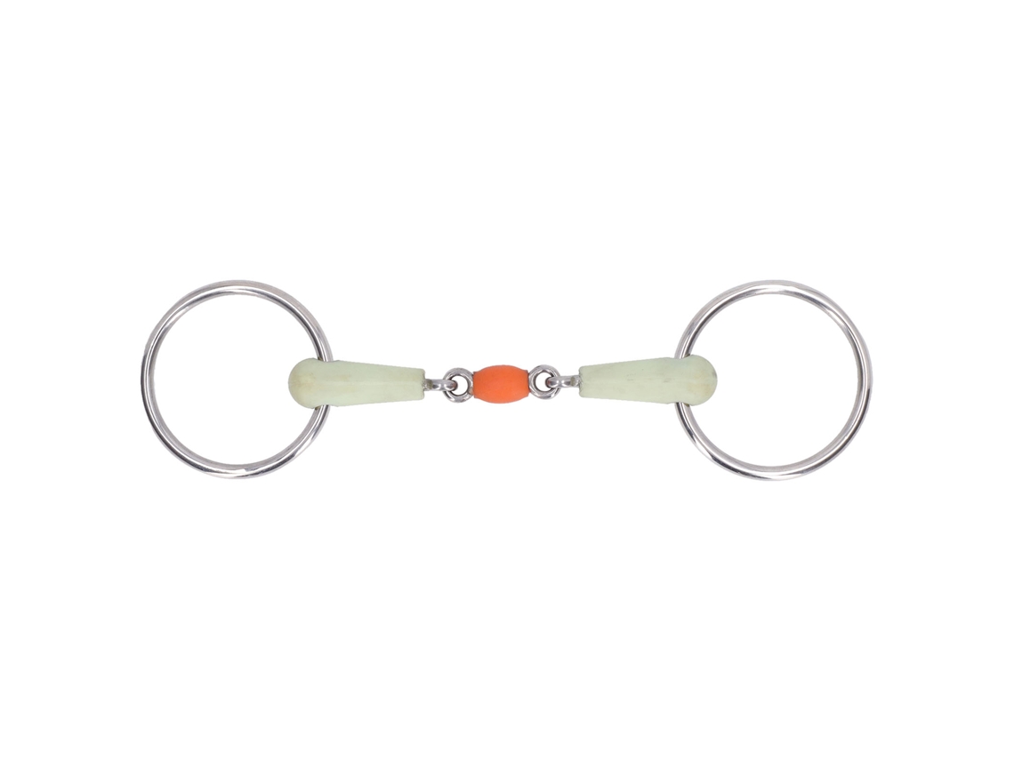Bocado de acero inoxidable para caballos con anilla de entrenamiento suelta