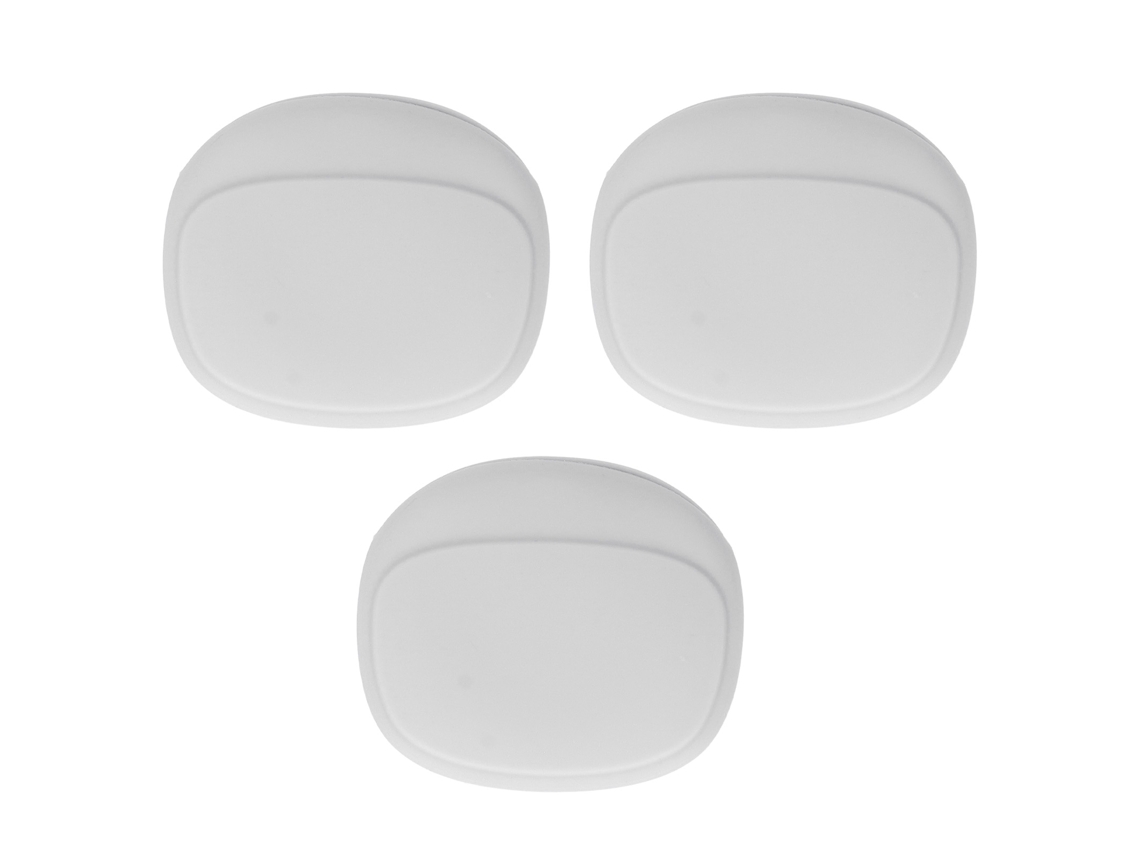 Estuche Protector De 3 Piezas Para Auriculares Pequeños De Silicona Portátiles - Gris