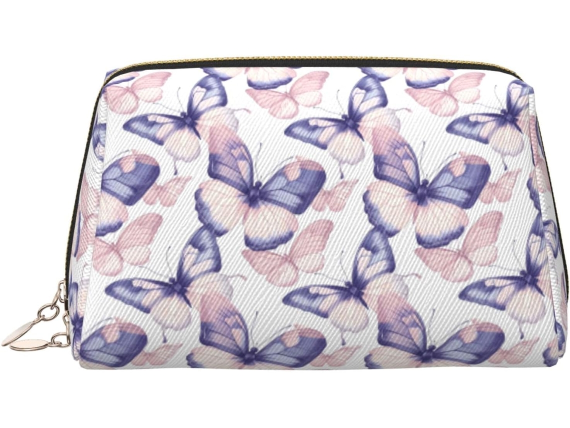 Neceser De Viaje Cuero Organizador Para Mujer Diseño Estampado Vacaciones