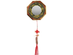 Espejo Bagua Chino Convexo 20 5 Bronce Dorado Taichi Decoración Pared Tradicional Adorno Colgante Protección