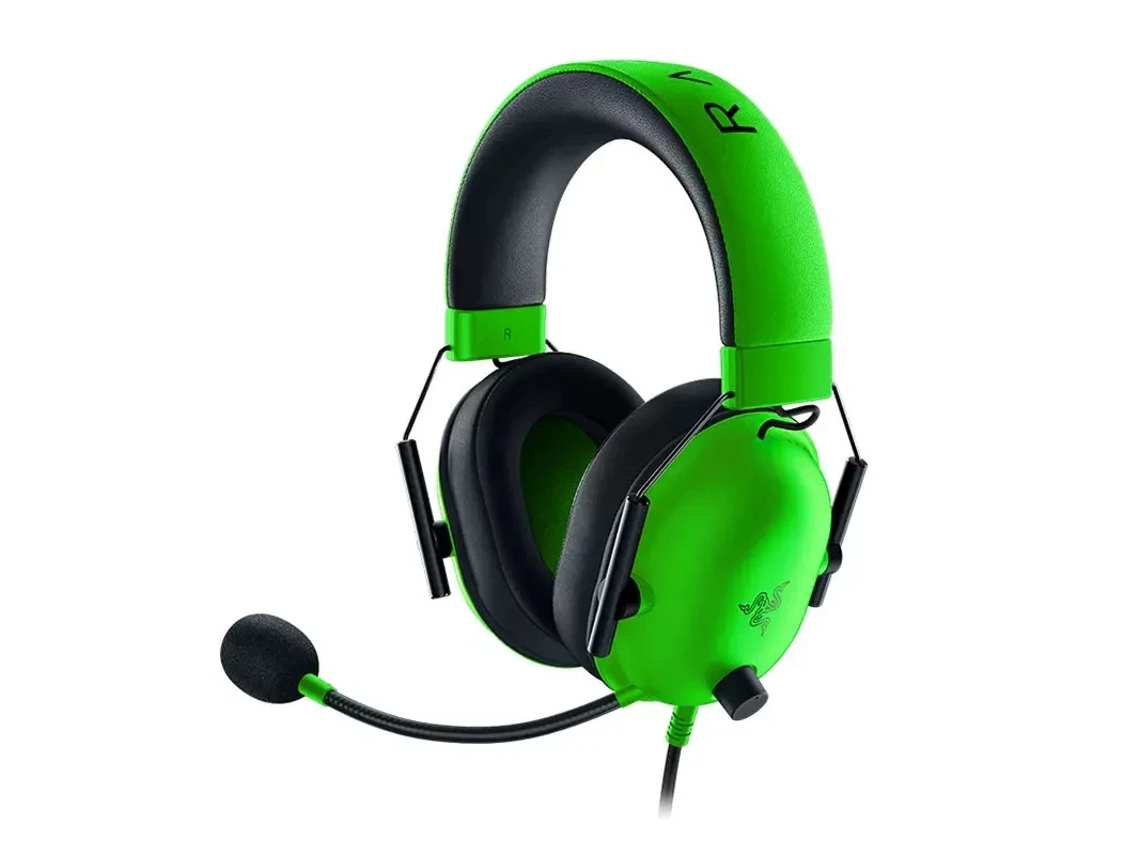 (verde) Auriculares Para Juegos Con Cable Con Cancelación Pasiva De Ruido, Sonido Estéreo Y Micrófono Cardioide Ultra Claro.
