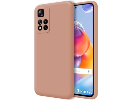 Carcasa para Xiaomi Redmi Note 11 Pro+ Plus 5G TUMUNDOSMARTPHONE Silicona Líquida Rosa