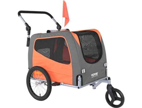 Remolque y cochecito de bicicleta para mascotas VEVOR Diseño 2 en 1 Capacidad de carga máxima de 66 libras. Impermeable