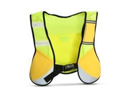 Colete Refletivo Multifuncional Para Ciclismo Corrida Noturna Hiking Amarelo