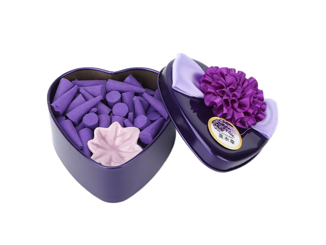 Cono De Incienso Casero Para Salón De Belleza Eliminación De Olores Fragancia Fuerte Lavanda Violeta Foncé
