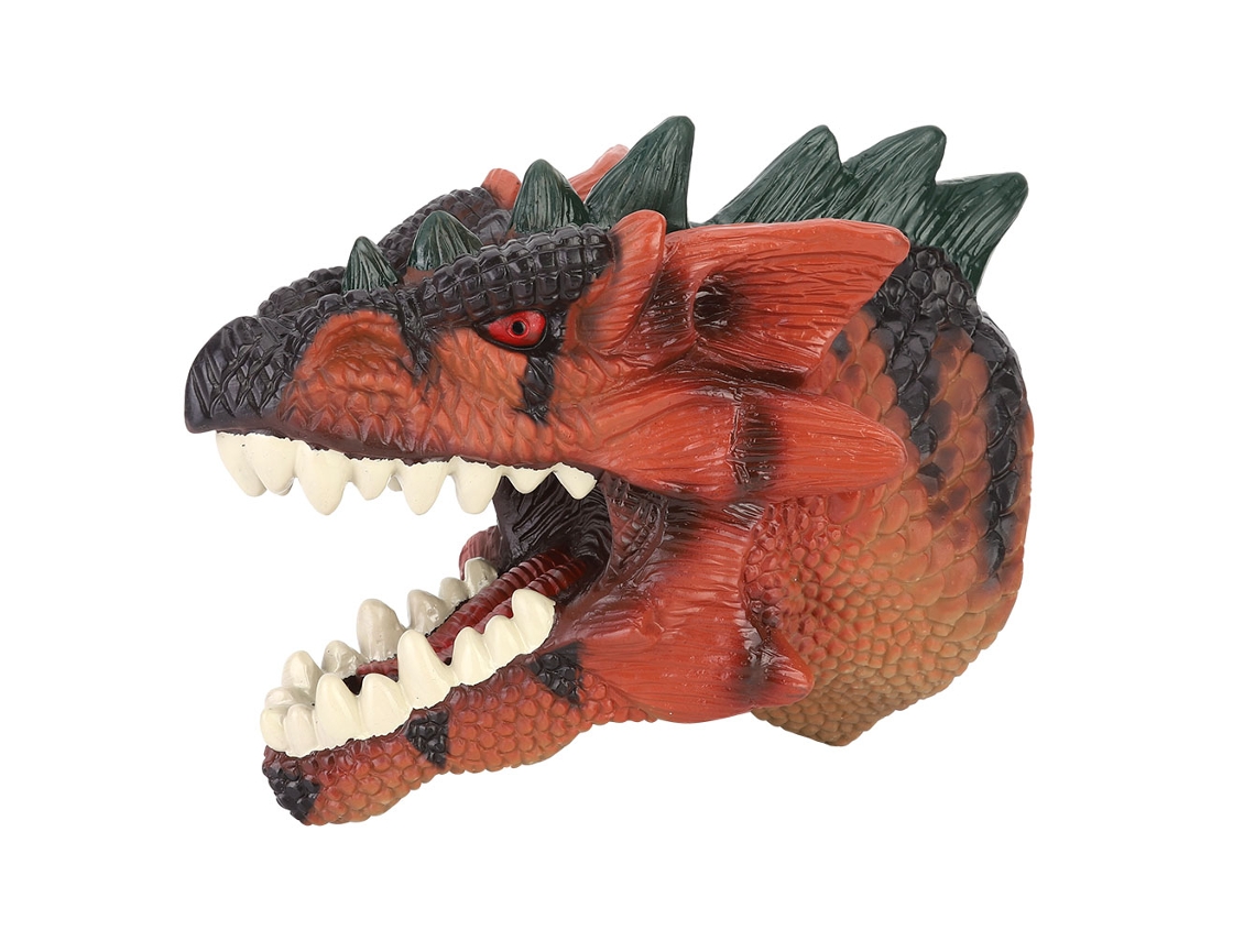 Walshlxq Mano Dinosaurio Dibujos animados Guantes de marioneta de alta simulación Juguete para niños tipo cuentacuentos a