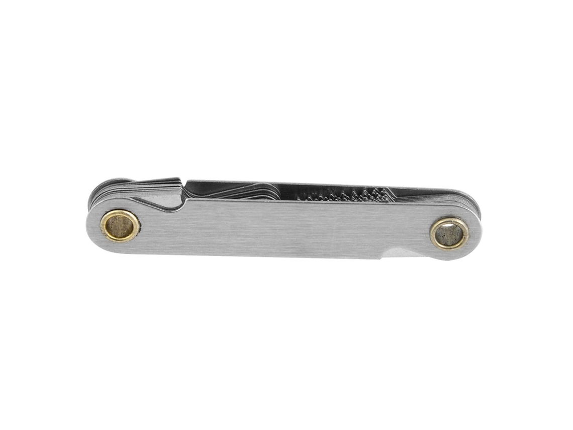 Calibrador De Paso De Rosca Imperial De Acero Inoxidable De 55° Con 20 Cuchillas Para Tornillos