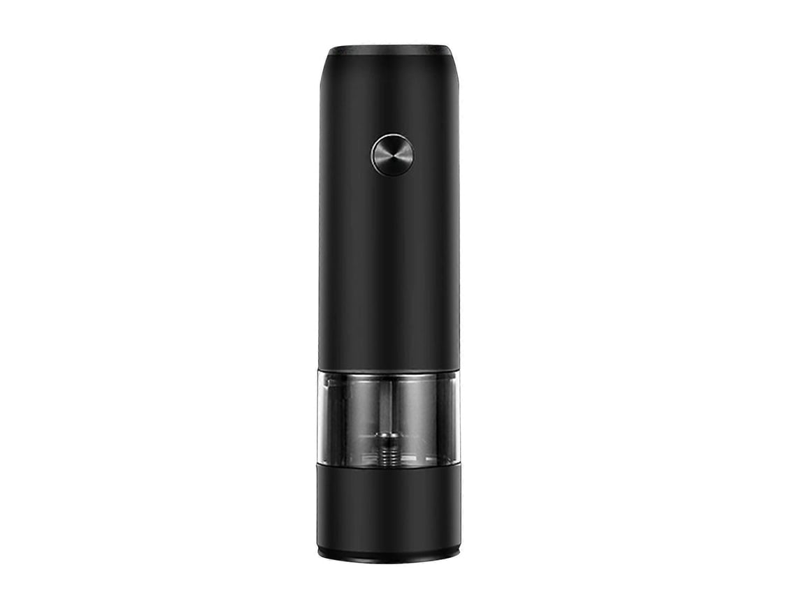 Molino De Sal Y Pimienta Eléctrico Con Gravedad Led 6 Niveles Ajustables De Grueso Carga Type-c Negro